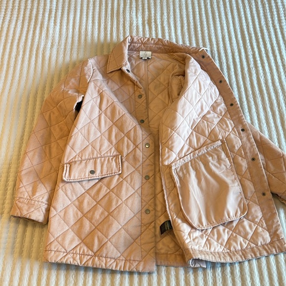 Joie Quilted Jacket Womens Small/Petite Dusty Rose Pink - Picture 5 of 8